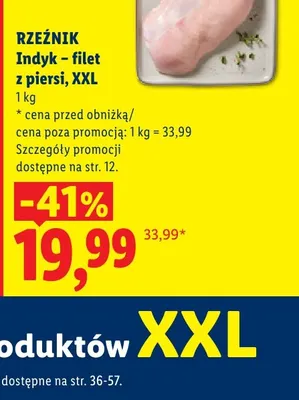 Filet z piersi indyka Rzeźnik XXL promocja w Lidl