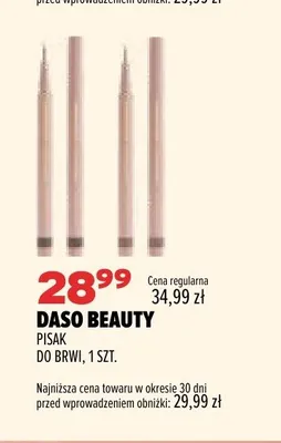 Pisak do brwi Daso Beauty promocja w Drogerie Natura