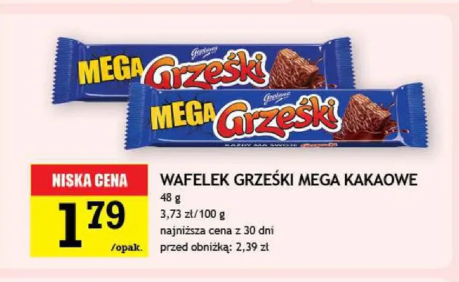 Wafelek Grześki Mega kakaowe promocja w Gram Market