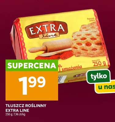 Tłuszcz roślinny Extra Line promocja w Stokrotka