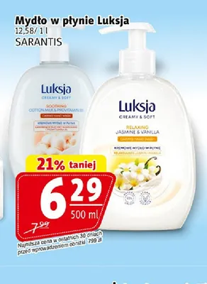 Mydło w płynie Luksja promocja w Prim Market