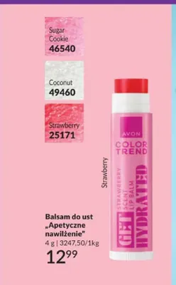 Balsam do ust "Apetyczne nawilżenie" Avon Color Trend Sugar Cookie promocja w AVON