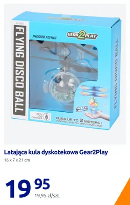 Latająca kula dyskotekowa Gear2Play 16x7x21 cm promocja w Action