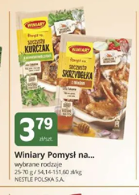 Winiary Pomysł na... soczyste skrzydełka z miodem promocja w Marketvita