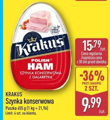 Szynka konserwowa promocja w Aldi