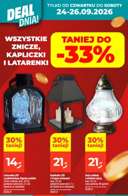 Znicz szklany z efektem tęczy promocja w Dealz