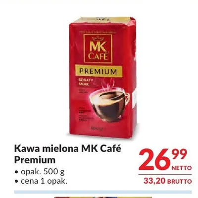 Kawa mielona MK Café Premium promocja w Makro