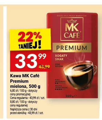 Kawa mielona MK Café Premium promocja w Twój Market