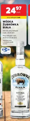 Wódka Żubrówka Biała promocja w Stokrotka