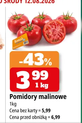 Pomidory malinowe promocja w Leclerc