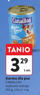 Karma dla psa Canaillou promocja w Intermarche
