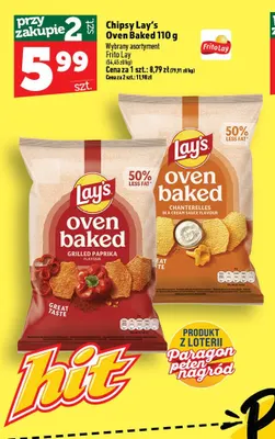 Chipsy Lay's Oven Baked grillowana papryka promocja w TOPAZ