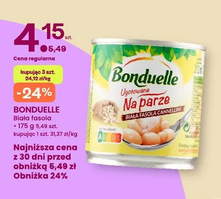 Biała fasola Cannellini ugotowana na parze Bonduelle promocja w Frisco