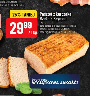 Pasztet z kurczaka Rzeźnik Szymon promocja w POLOmarket