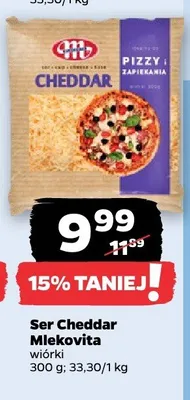 Ser Cheddar wiórki promocja w Netto