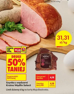 Szynka z wędzoną papryką  promocja w Biedronka