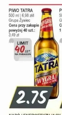 Piwo Tatra Jasne Pełne promocja w Słoneczko