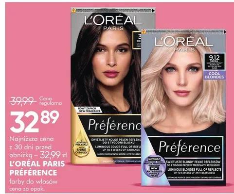 Farby do włosów Preference promocja w Super-Pharm