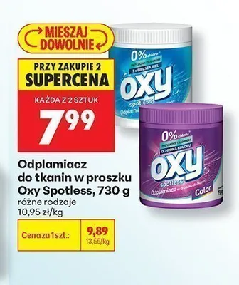 Odplamiacz do tkanin w proszku Oxy Spotless promocja w Biedronka