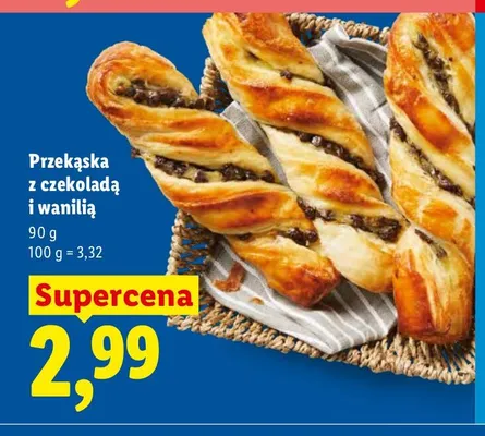 Przekąska z czekoladą i wanilią promocja w Lidl