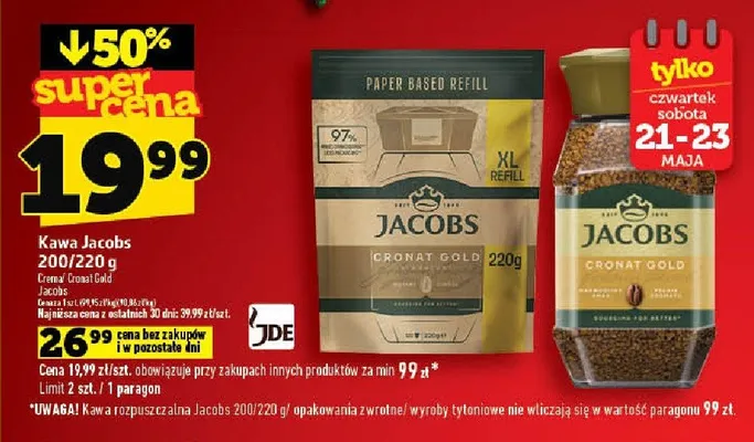 Kawa Jacobs promocja w TOPAZ