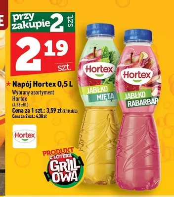 Napój Hortex Jabłko Mięta promocja w TOPAZ