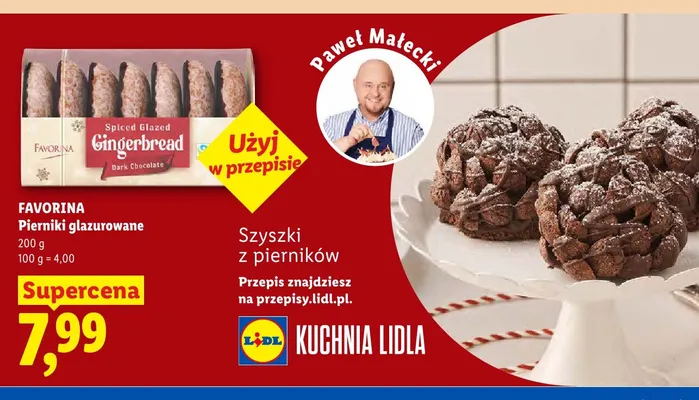 Pierniki glazurowane Favorina promocja w Lidl
