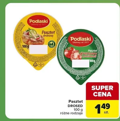 Pasztet kremowy z pomidorami Podlaski promocja w Carrefour Express