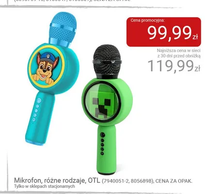 Mikrofon OTL Minecraft promocja w Smyk