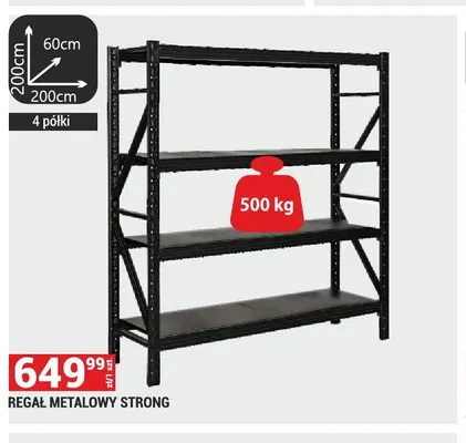 Regał metalowy Strong promocja w Merkury Market