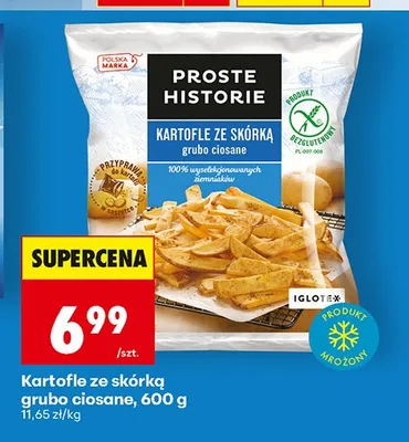 Kartofle ze skórką grubo ciosane Proste Historie promocja w Biedronka