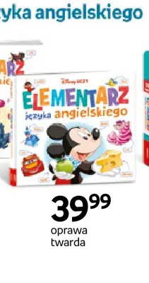Książka Disney Uczy Elementarz języka angielskiego promocja w Empik