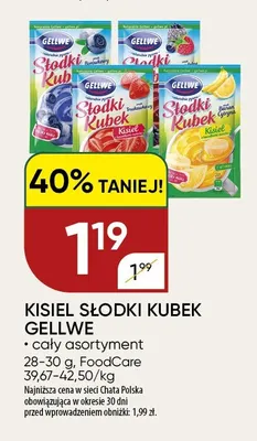Kisiel Słodki Kubek Gellwe promocja w Chata Polska