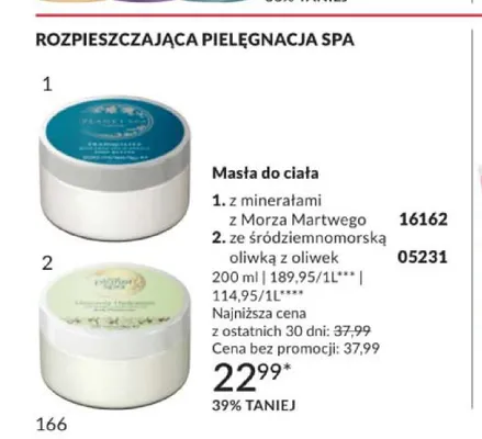 Masło do ciała Avon Planet Spa ze śródziemnomorską oliwką z oliwek promocja w AVON