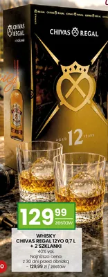Zestaw whisky Chivas Regal 12YO + 2 szklanki promocja w Twój Market