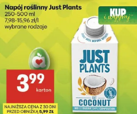 Napój roślinny wybrane rodzaje promocja w Delikatesy Centrum