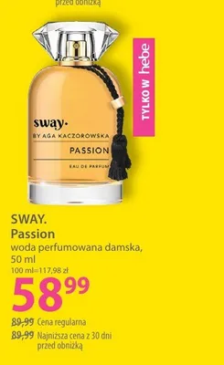 Woda perfumowana damska SWAY. Passion promocja w Hebe