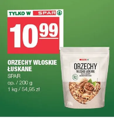 Orzechy włoskie łuskane SPAR promocja w SPAR