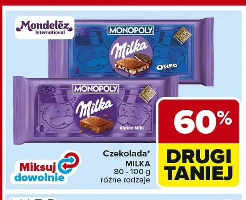 Czekolada Milka Alpine Milk promocja w Carrefour