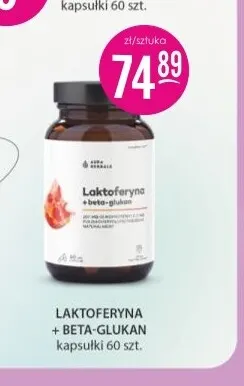 Laktoferyna + beta-glukan kapsułki Aura Herbals promocja w Drogerie Jasmin