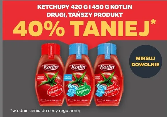Ketchup 420g i 450g różne rodzaje promocja w Netto