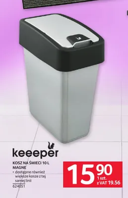 Kosz na śmieci Keeeper Magne 10 l promocja w Selgros