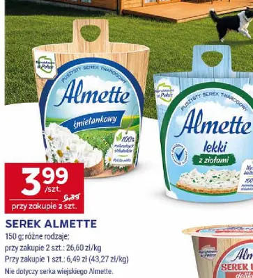 Serek Almette śmietankowy promocja w Stokrotka