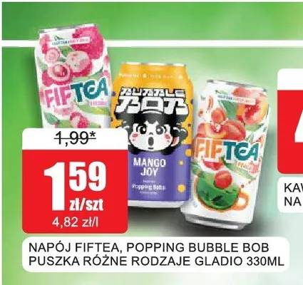 Napój Popping Bubble Bob promocja w Bingo