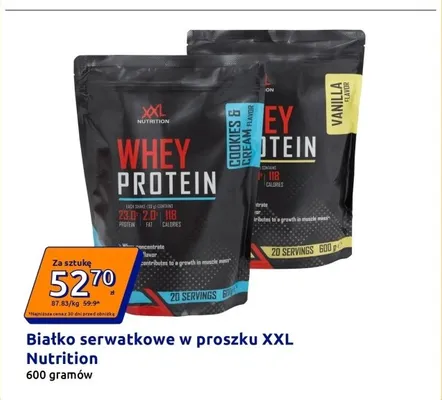 Białko serwatkowe w proszku XXL Nutrition Cookies & Cream promocja w Action