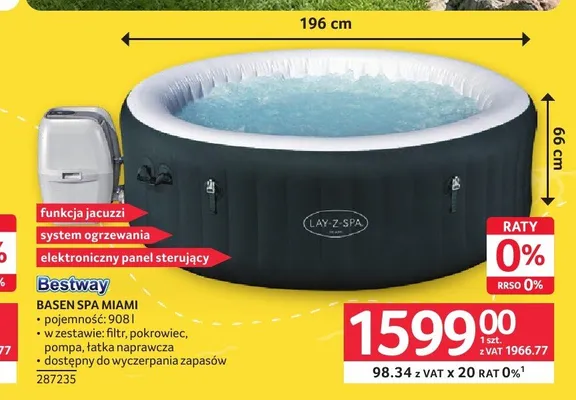 Basen spa Bestway Miami promocja w Selgros