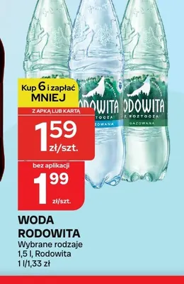 Woda mineralna gazowana Rodowita promocja w Chorten