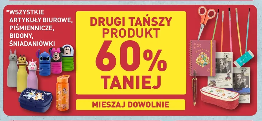 Artykuły biurowe, piśmiennicze, bidony, śniadaniówki promocja w Aldi