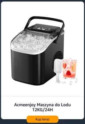 Maszyna do lodu Acmeenjoy 12 kg/24h promocja w Amazon