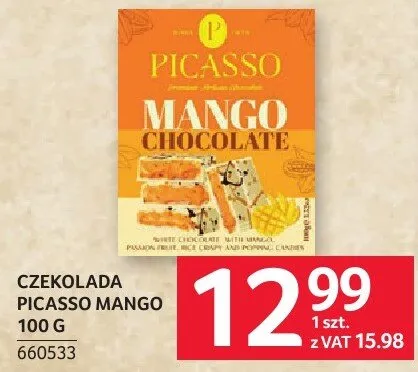 Czekolada Picasso Mango 100 g promocja w Selgros